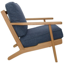 Coila Beech Wood & Fabric Leisure Armchair